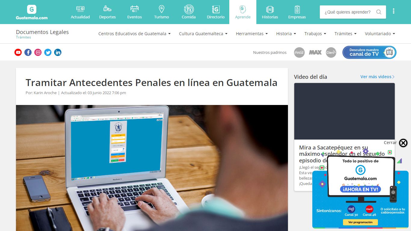 Tramitar Antecedentes Penales en línea en Guatemala